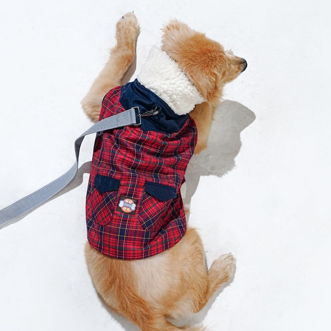 Barks & Wags Jacket Without Hood (Thermapet Plaid, Large) (B08PPK233X) Amazon Price History, Amazon Price Tracker
