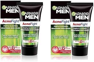 Garnier Men Acno Fight Pimple Clearing Brightening Moisturiser 45g (PACK OF 2)