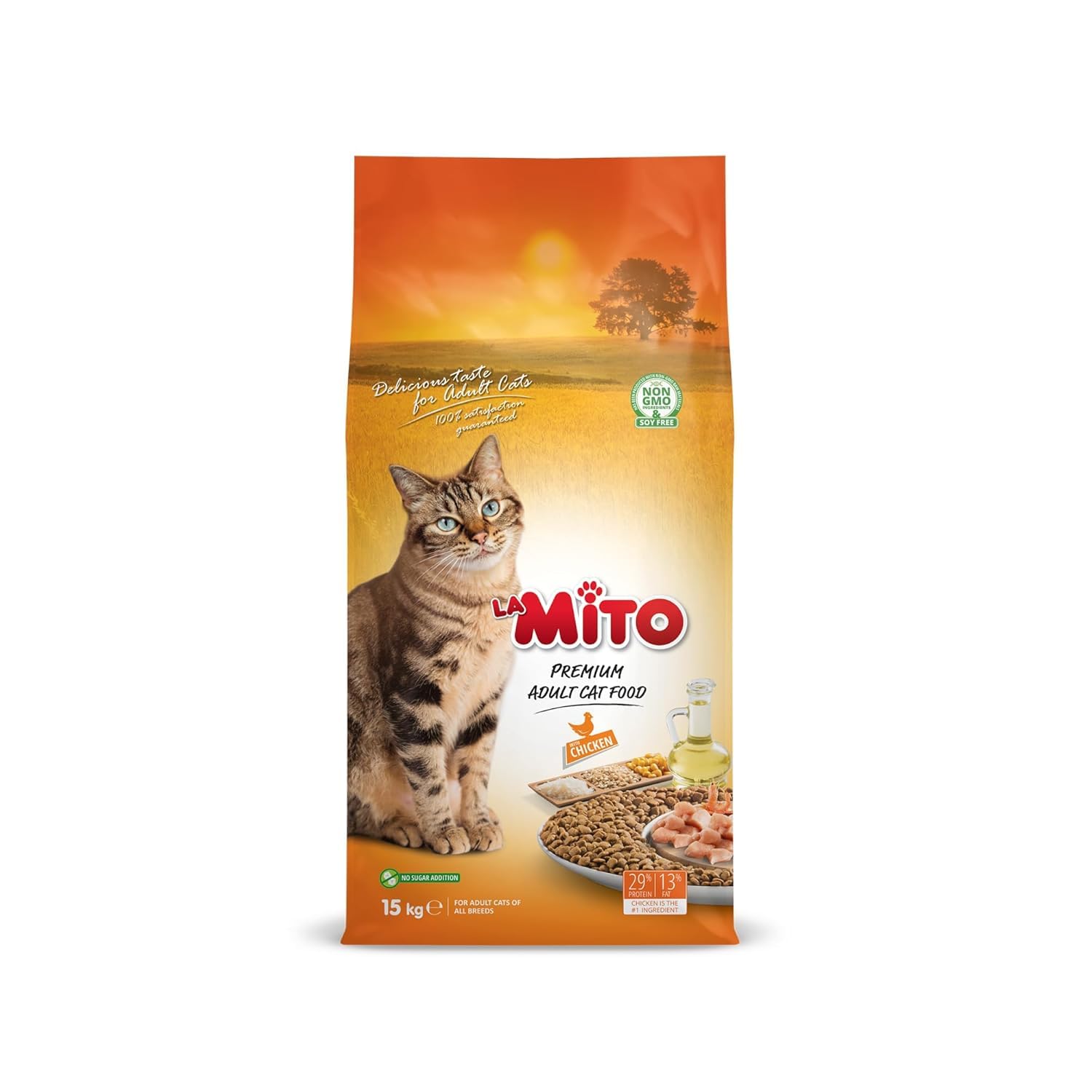 La Mito Premium Adult Cat Food, Chicken Flavour 1kg : Amazon.in