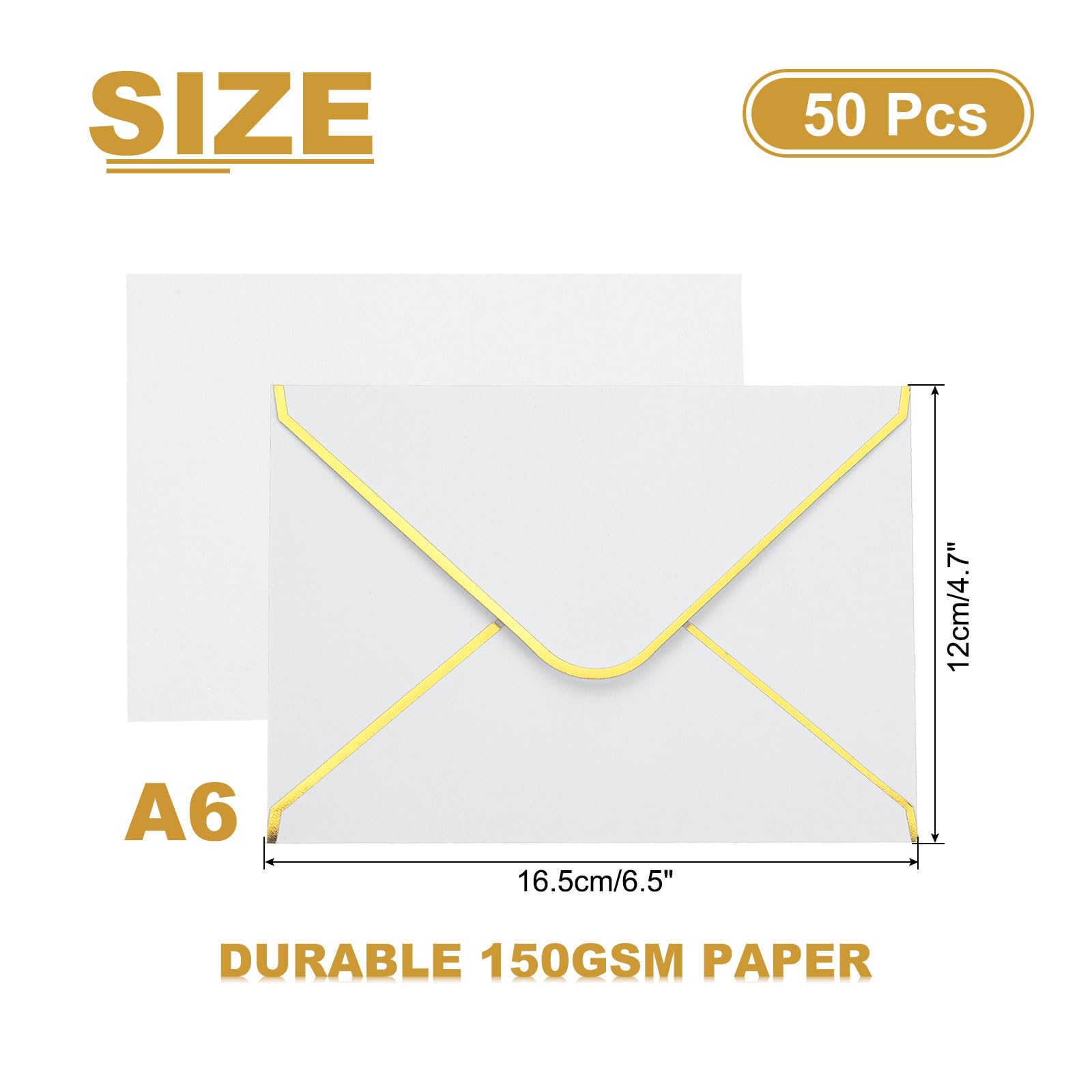 PATIKIL 50 Pack A6 Envelopes - Image 2