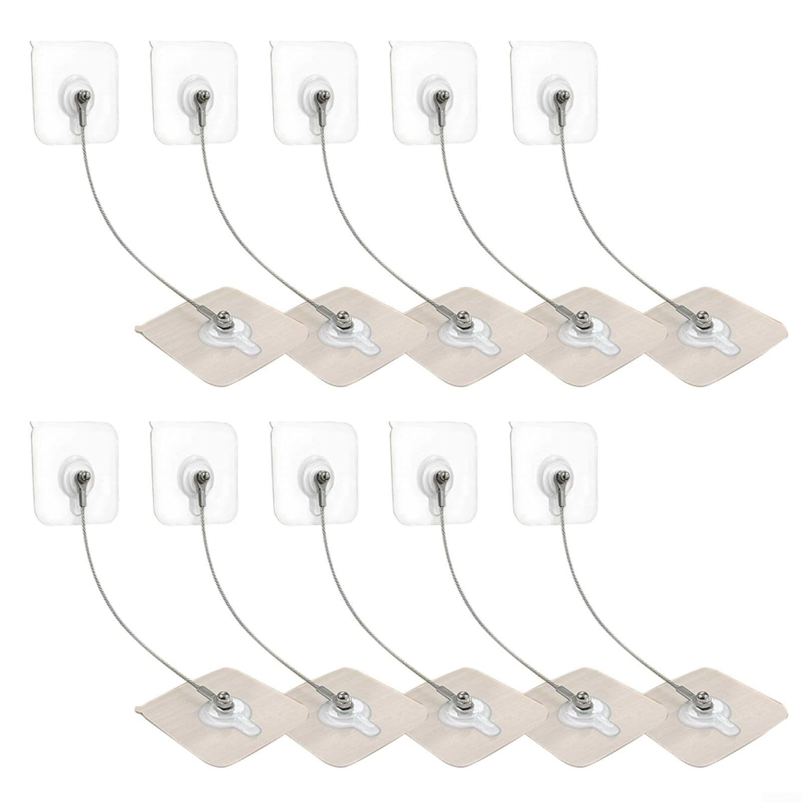 ComfyHarbor Bonding Furniture Anchors Kit with Strong Stainless Steel Straps, No Drill Anti Tip Safety for Baby Proofing Dressers Cabinets TV Units, For Easy Install and(50cm)