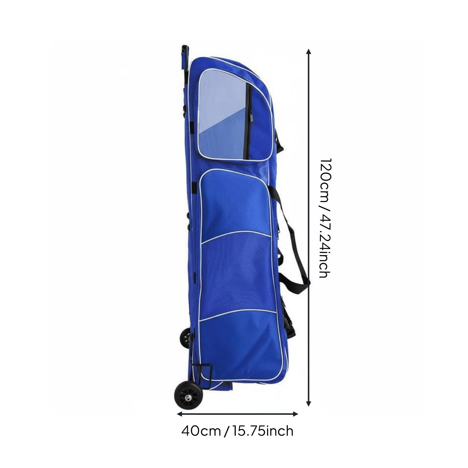 Borsa da Scherma Carrello Valigia Trolley Custodia Attrezzatura Sacca Rigida con Ruote Rinforzate Maniglia Estensibile E Cinghie Adatta per Club, color to 4