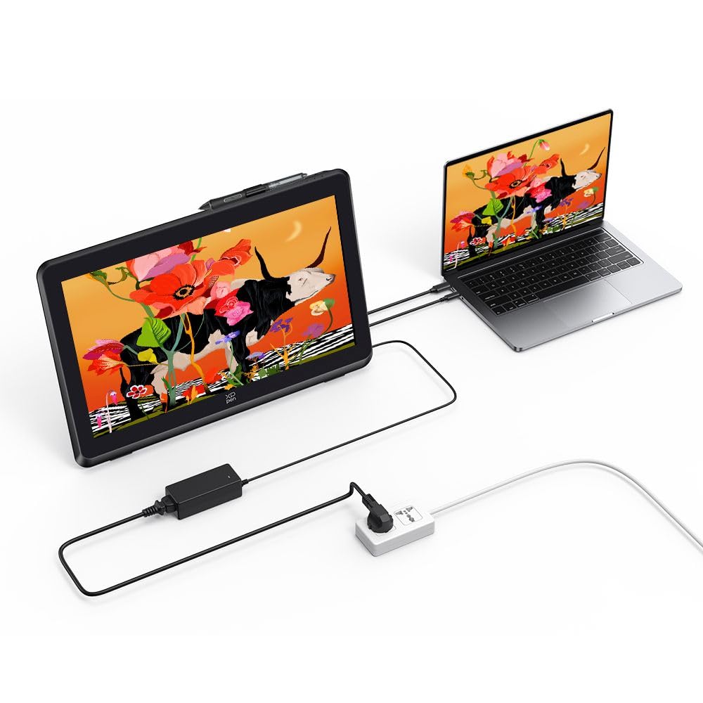 XPPen 2.5K Tavoletta grafica con schermo Artist Pro 22 (Gen 2), display da 22 pollici con penna da 16K livelli, Supporto incluso