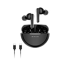Belkin SoundForm Rhythm ANC Auricolari Bluetooth True Wireless con Cancellazione Attiva del Rumore, Microfono, Ricarica USB-C, Autonomia 28 Ore, IPX5, Auricolari per iPhone, Galaxy, Pixel ecc, Nero