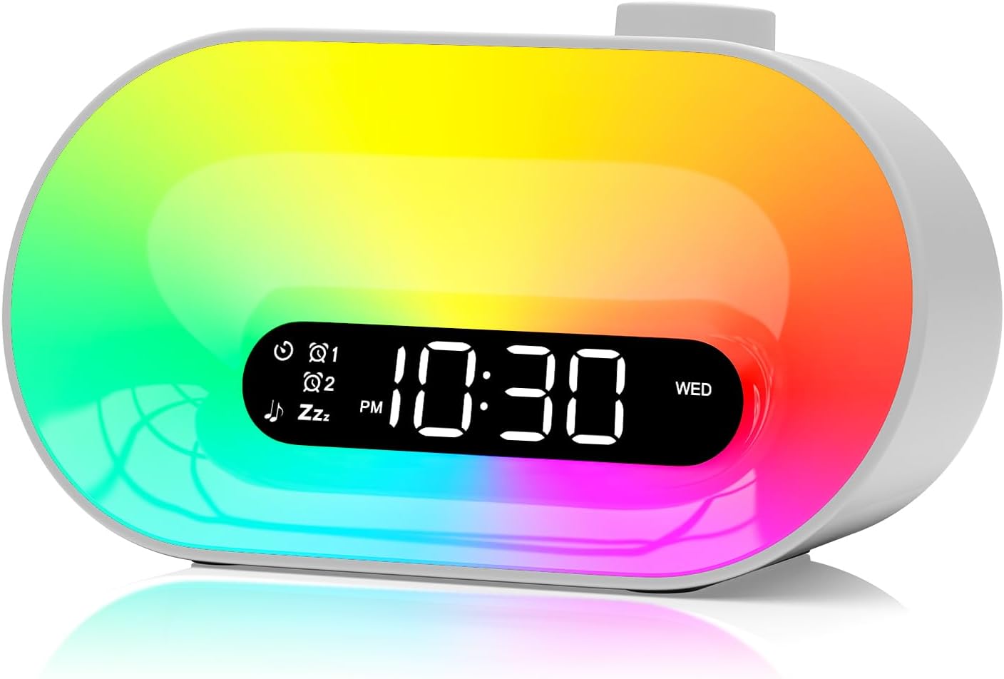 White Noise Sound Machine & Sunrise Alarm Clock, 30 Sleep Sounds, 14 Night Lights, 0-100% Dimmer, Dual Alarm, Sleep Timer, Dimmable Bedside Lamp Wake Up Light for Heavy Sleepers Adults, Kids, Bedrooms White Noise Sound Machine & Sunrise Alarm Clock, 30 Sleep Sounds, 14 Night Lights, 0-100% Dimmer, Dual Alarm, Sleep Timer, Dimmable Bedside Lamp Wake Up Light for Heavy Sleepers Adults, Kids, Bedrooms