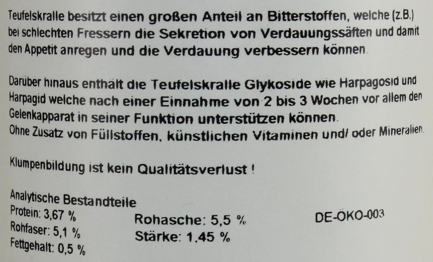 Lunderland - Bio diabelski pazur, 500 g, 1 opakowanie (1 x 500 g)