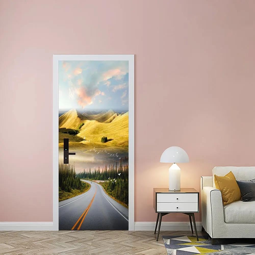 Autocollant mural montagnes pour une ambiance cuisine et salon nature