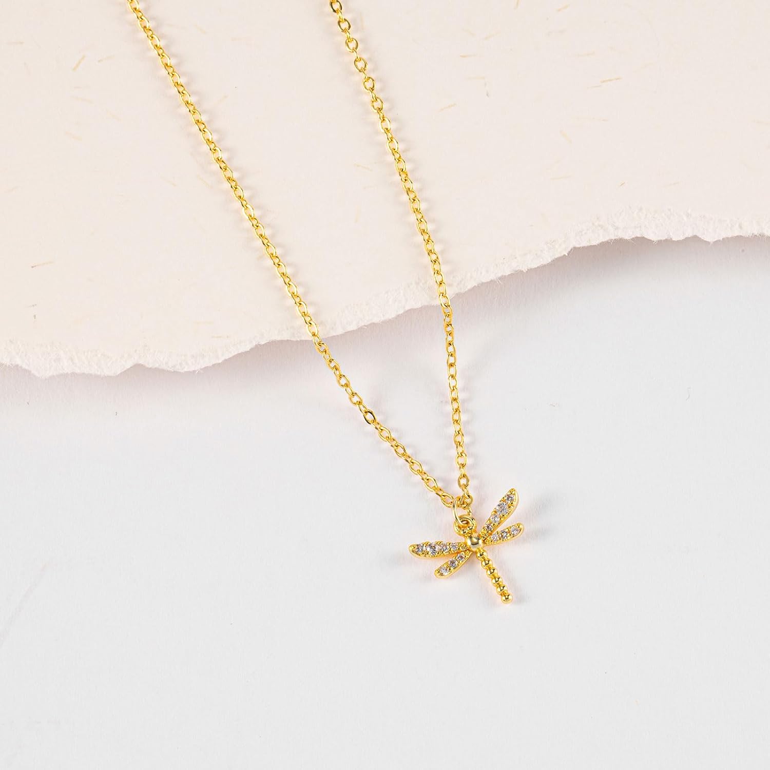 VRIUA Gold Necklace for Women – 14K Gold Plated Fish, Bee, Turtle, Cat, Sea Turtle, Snake, Dragon, Dragonfly, Elephant, Horse, Conch and Seahorse Pendant Necklace Trendy Jewelry - Image 6