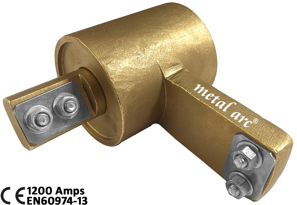 ISI MARKED Metal Arc ULTRA Heavy-Duty Rotary Brass Earth Clamp 1500 Amps, Welding Manual Welder Earth, RR1B6P (Pack of 2) 2
