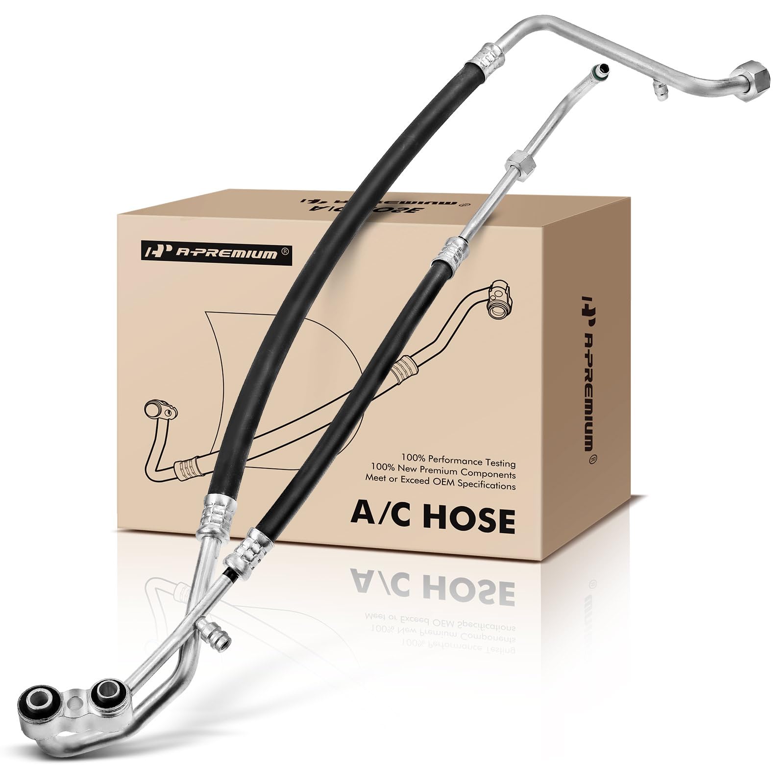 a-premium a/c suction and discharge line hose assembly compatible with chevrolet, gmc models - blazer, tahoe, c1500/c2500/k1500/k2500 suburban, c3500/k3500