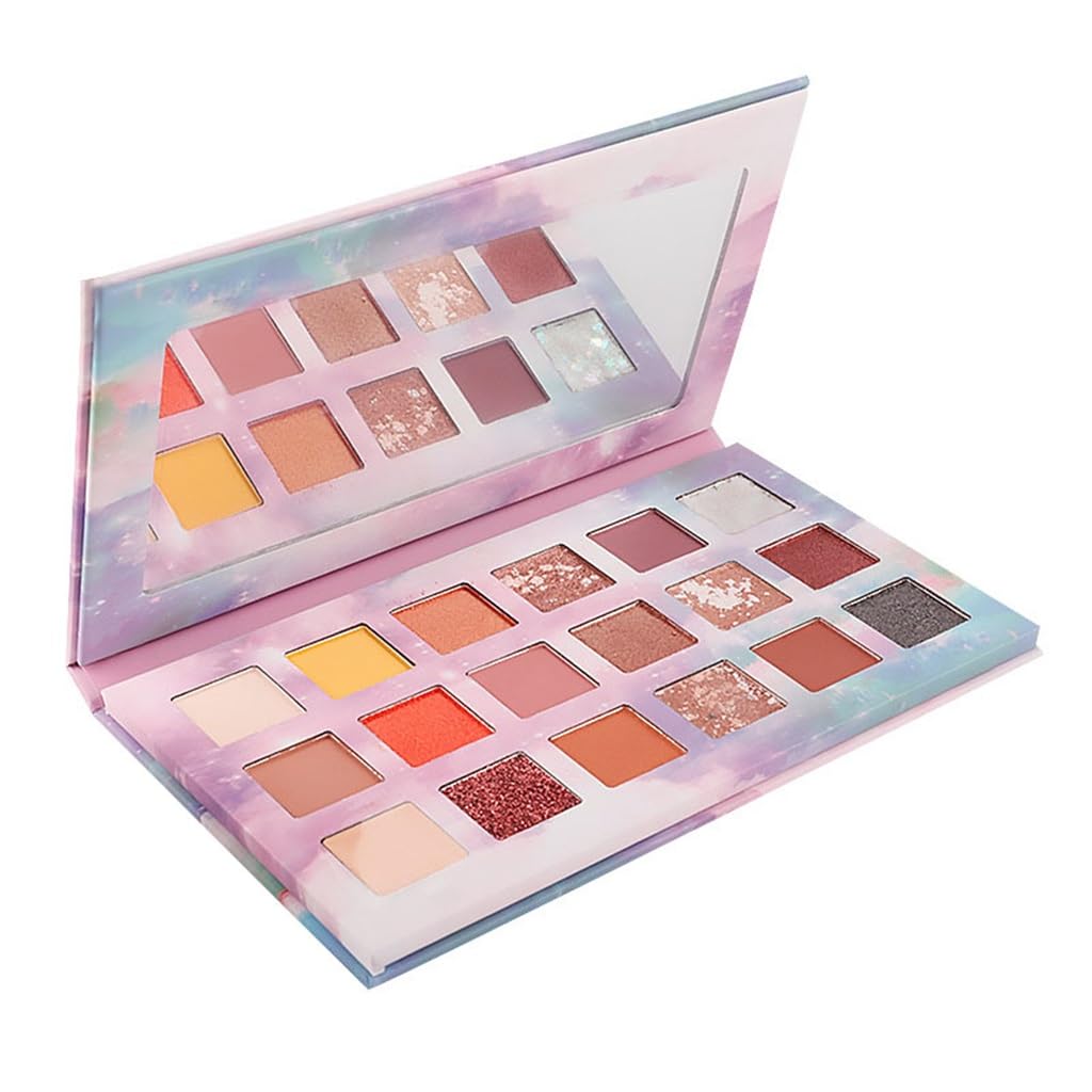 Palette de fards à paupières haute pigmentation 18 teintes effet velours
