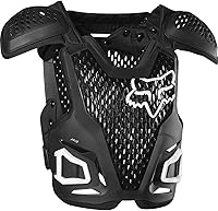 Fox Racing R3 Motocross Chest Guard - Ventilated Dirt Bike Protector, Low-Profile Fit, Black L/XL