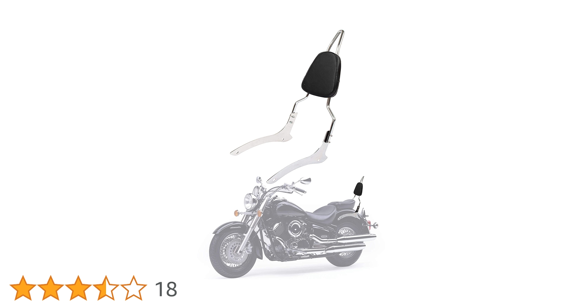 Amazon | バイク用 シーシーバー リアキャリア付き タンデムバー