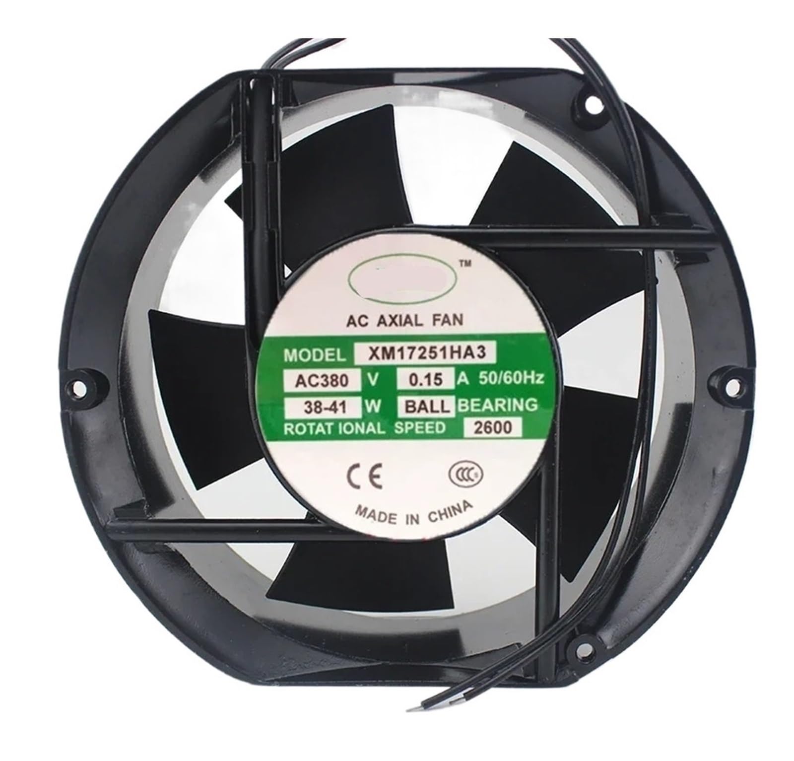 ZBWZXBDJ FAN XM17251HA3 AC 380V 17cm 17251 2 wire fan