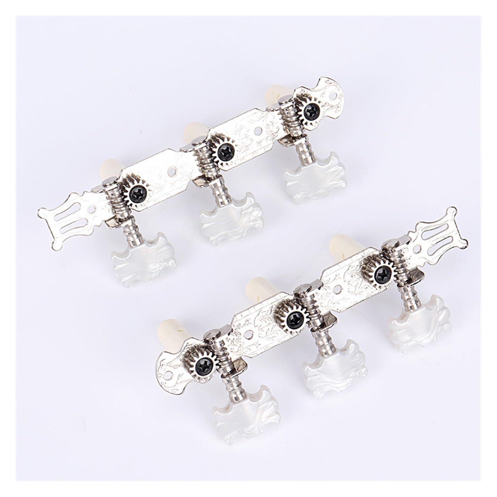 Perilla de clavija de guitarra clásica, perilla enrolladora de cuerda Triple, piezas de instrumentos Clavijas De Afinación De Cuerdas De Guitarra