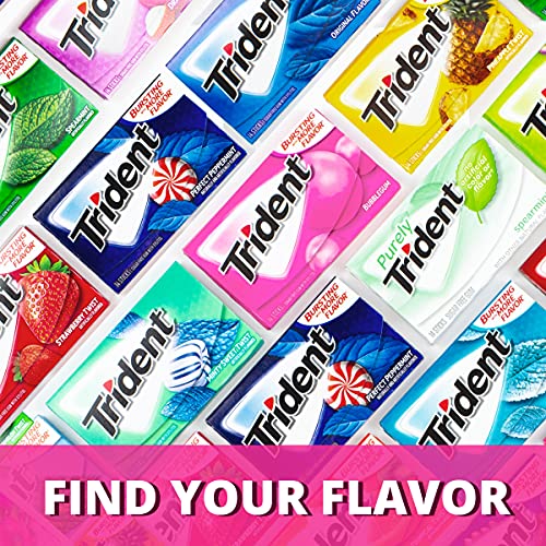 Trident Bubblegum Sugar Free Gum, 12 Packs Of 14 Pieces (168 Total Pieces) #TOP7