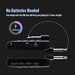 SONICAKE Guitar Headphone Amp Plug-in USB Rechargable Portable Pocket Guitar Amplifier with Bluetooth Multi-Effects Clean Overdrive Distortion Modulation Delay and Reverb