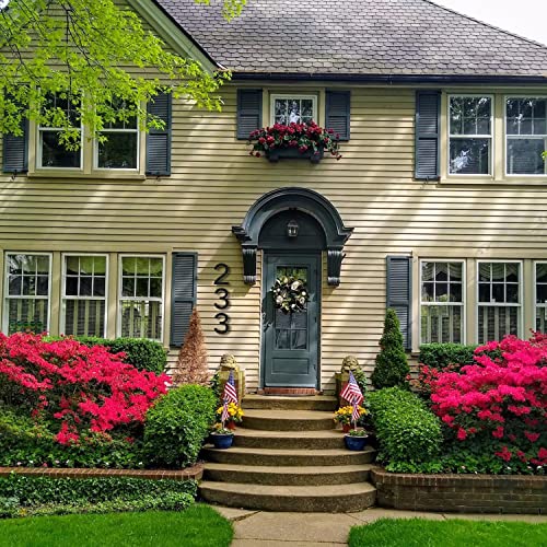 10 Inch Black House Numbers For Outside, Iverra Large Floating Home Address Numbers, Modern Exterior Plastic House Numbers For Door Wall Street Garage Gate (1) #TOP6