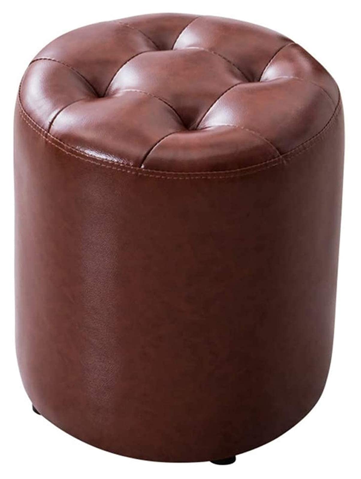 Pouf Rond en Cuir pour Salon et Chambre | Créez un Coin Cocooning