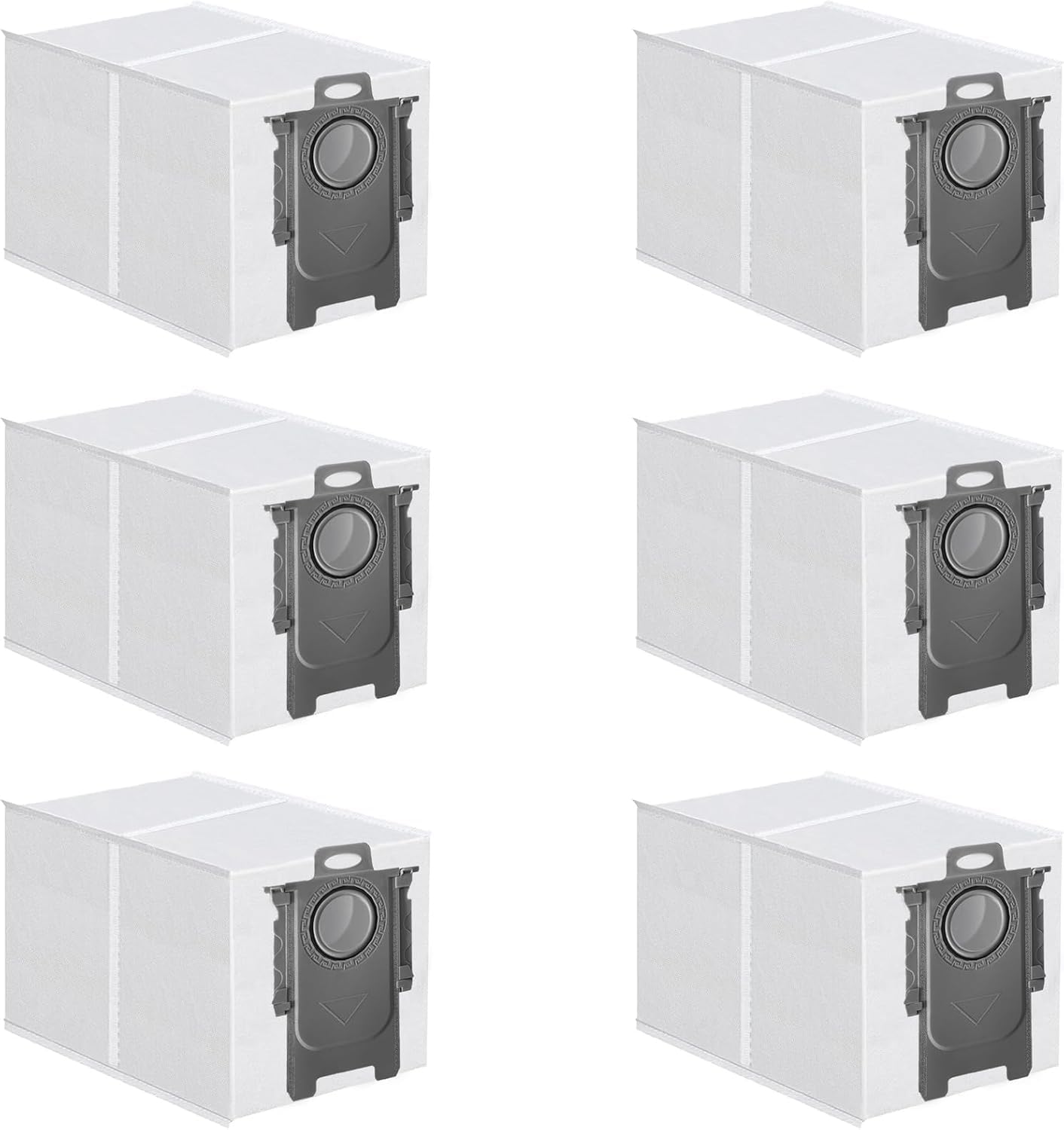 Janhaley 6 Pack Dust Bag for Roborock QV 35A/Qrevo S5V/Saros 10/ 10R/Q Revo/Qrevo S/Qrevo Pro/Qrevo MaxV/Qrevo Master/Qrevo Plus/S8 Max Ultra/S8 MaxV Ultra/Qrevo Slim Vacuum Cleaner, 3L Capacity