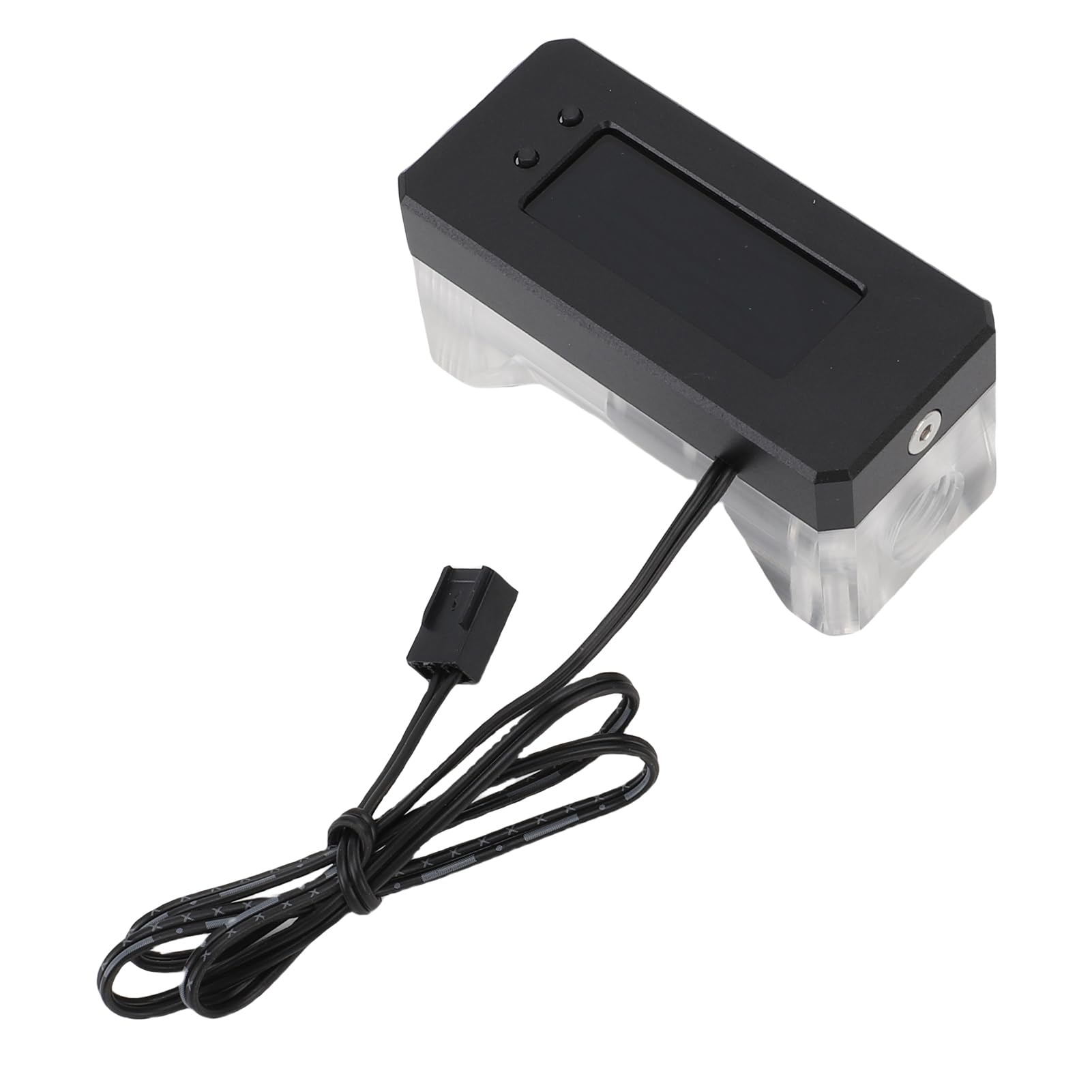 Misuratore di Portata per Raffreddamento Ad Acqua, Kit di Raffreddamento Ad Acqua per PC 12V 24V 3 Pin, Indicatore di Flusso del Liquido di con Allarme per Alta Temperatura e Basso Numero di