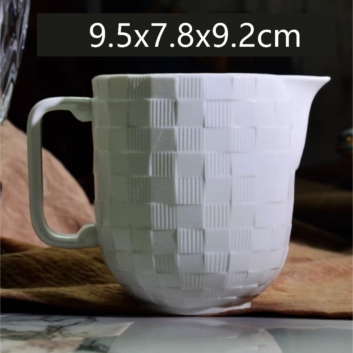 Salsa per condimento per insalata Nordic Semplice Piccola Griglia Lattina di latte in ceramica bianca Tazza di latte Caffè Europeo Tazza di latte Salsiera per Cucina Ristorante