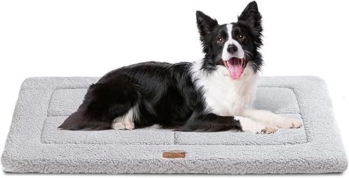 Miniatura 8 de Camas para Perros Almohadilla de Jaula para Perros Grandes, Alfombra Reversible y Lavable Antideslizante para Mascotas de Perrera, Cama de Gato de