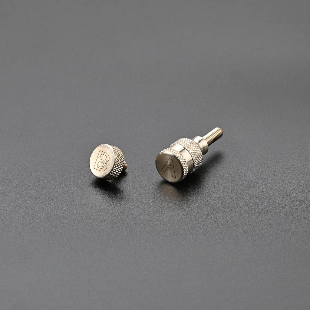 Alnicov Copper-Nickel Saxophone Neck Tighting Screws Sax Curved Neck Fixed Screw for Alto Tenor Soprano Saxophone Repair Parts - Thread Diameter 4mm