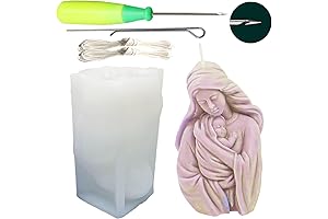 3D Virgin Mary Candle Mold Set: Embark on Your Candle-Making Journey for Mothers Day