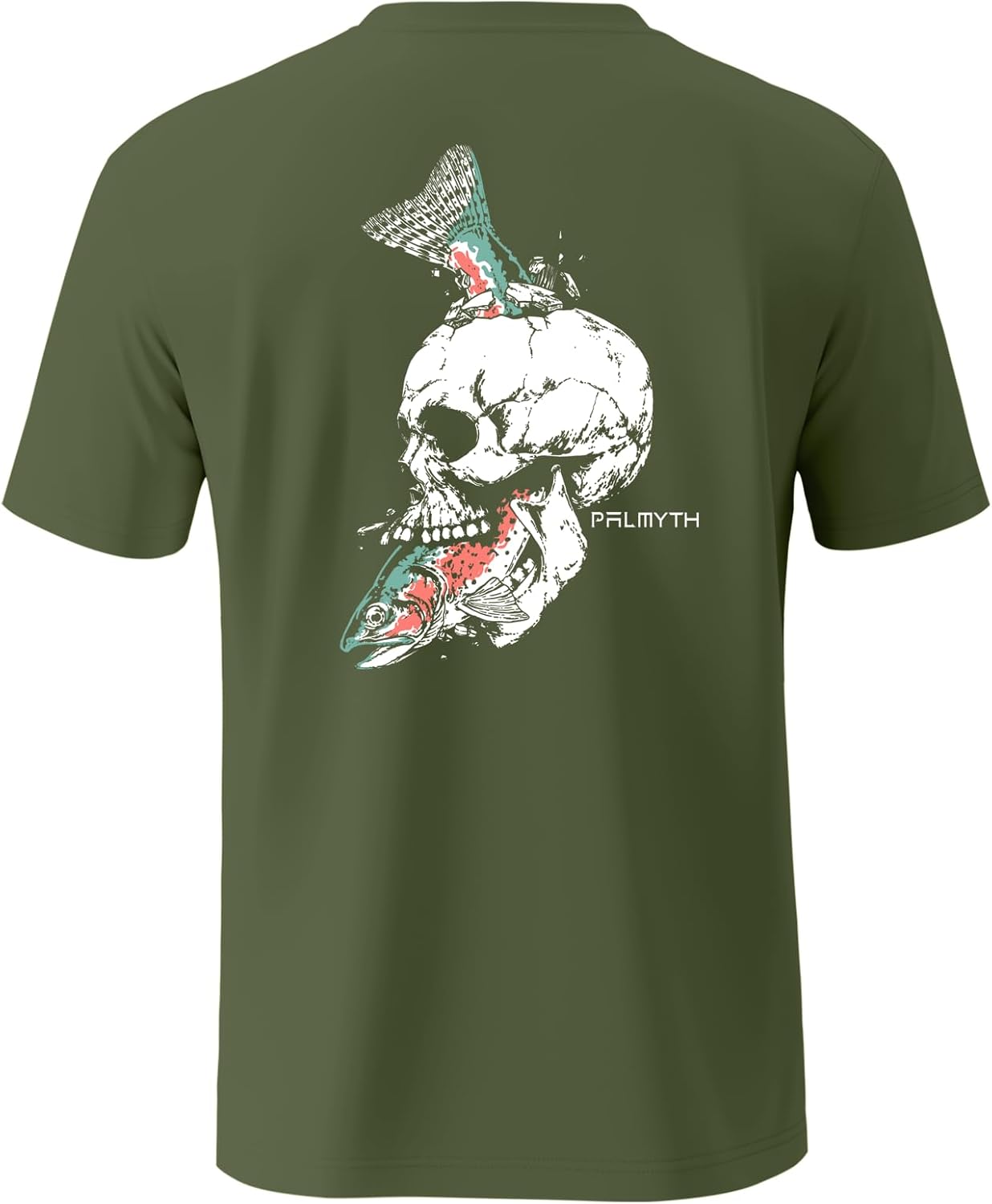 Palmyth Fishing Shirts for Men Short Sleeve Sun Protection T-Shirts UPF 50+ Rash Guard Tee - Image 2