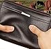 Black Sales Friday Deals Mens Long Leather Cellphone Clutch Wallet Purse for Men Large Travel Business Hand Bag Cell Phone Holster Card Holder Case Gift for Father Son Husband Boyfriend (Brown)