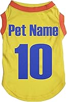 Vista 29 de Petitebella Personalize Camiseta para perro cachorro con tema nacional (Miami, S)