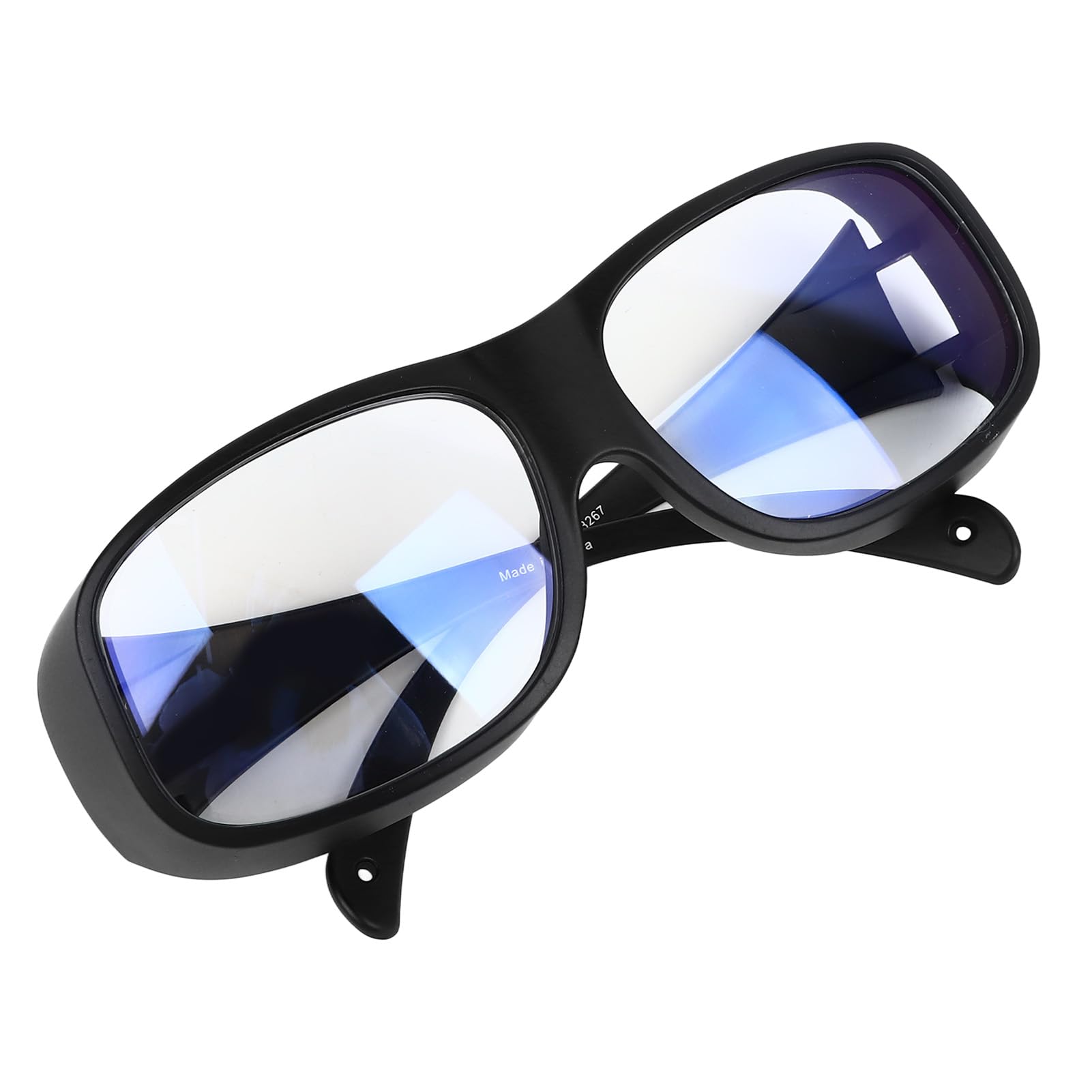 Pilipane Blue Blocking Light Shining Beauty Safety Brillen zuverlässiger UV -Schutz für medizinische Labors biologische Forschung Schwarze Rahmen weiße Linsen
