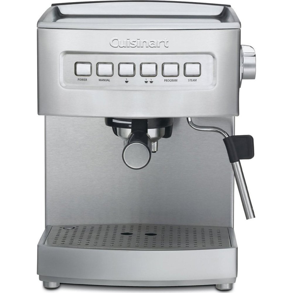 Cuisinart EM-200FR Programmable 15-Bar Espresso Maker (Renewed), Stainless Steel