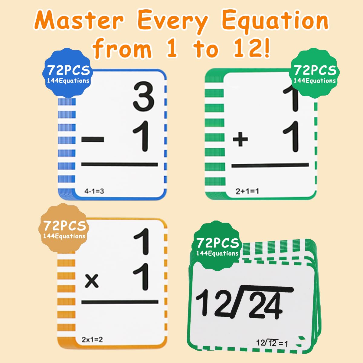 Math Flash Cards and Pop Fidget Chart, Multiplication Flash Cards Pop ...