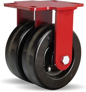 Hamilton R-HS2-6P Rigid Caster HS2 6X2 PLASTEX 2400 Crimson Red
