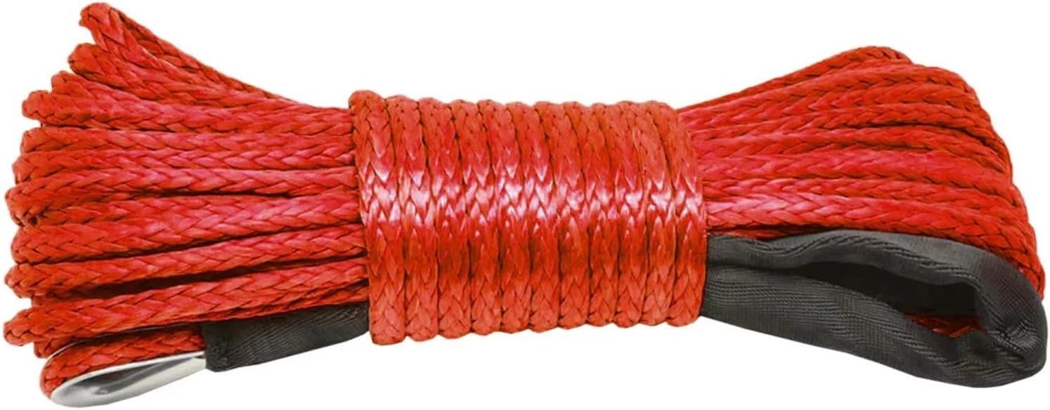 7700LBs Winch Line Cable Rope Winches Towing Hook Stopper Rubber Accessories Compatible with ATV SUV UTV Truck Offroad