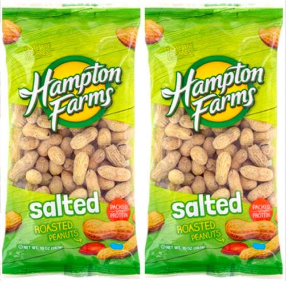 PHS 2 pack 10oz Roasted Salted Peanuts Packed with Protein Good source of Fiber Hearty and healthy In-Shell Peanuts Fancy Bundle
