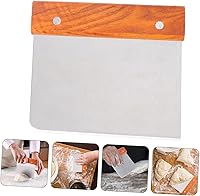 Vista 8 de 3 piezas de raspador de masa, cortador de pan de acero inoxidable, cortador de pizza multiusos, raspador de banco para masa, pastel, pan
