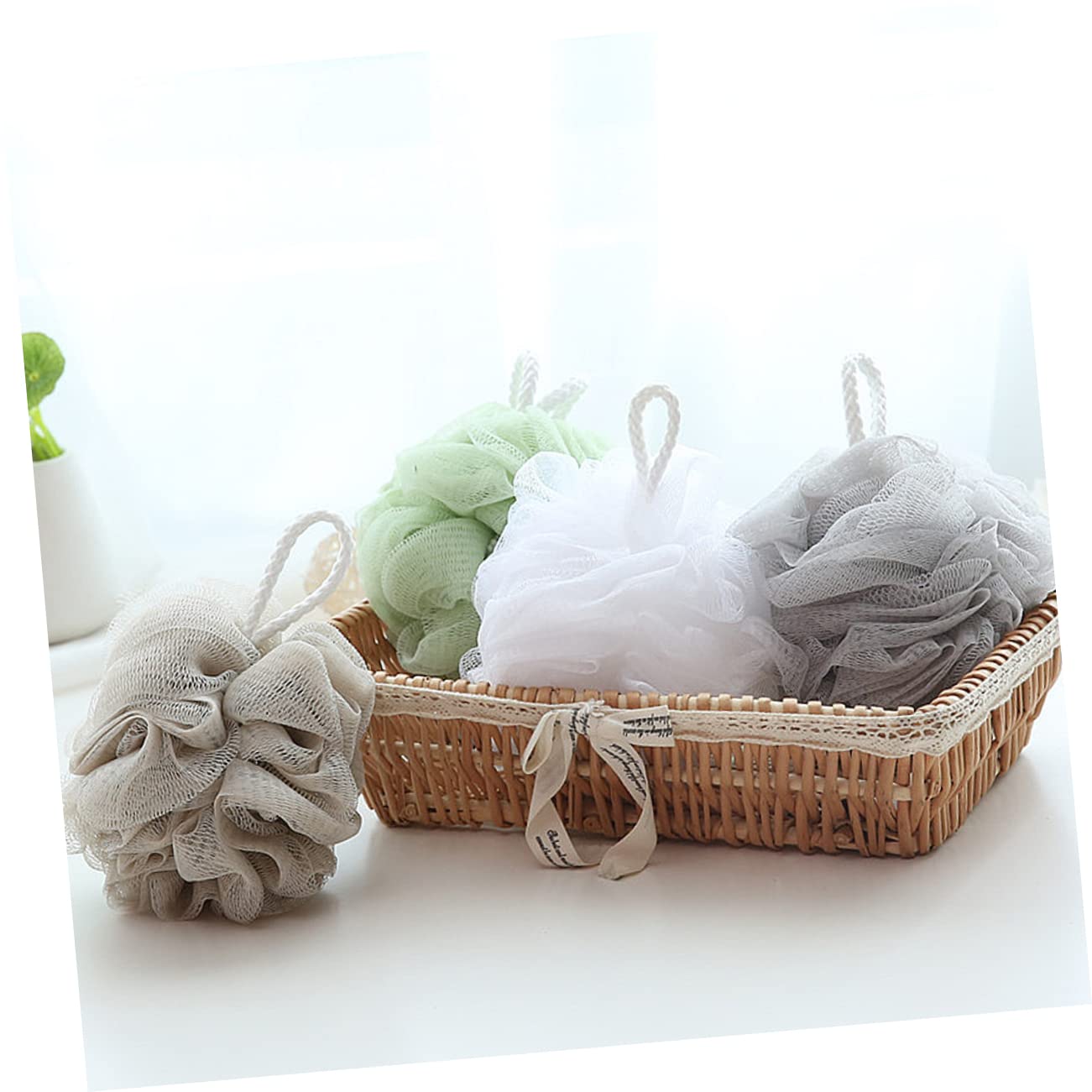 Ipetboom 8 Piezas esponjas de baño para ducha esponjas para limpiar bola de ducha esponja baño esponja de baño accesorios de baño depurador de cuerpo suave Bola de baño tenis