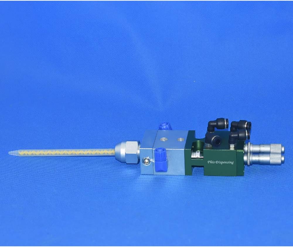 Two-liquid automatic dispenser ab glue filling machine double action thimble style proportion adjustable (2L)