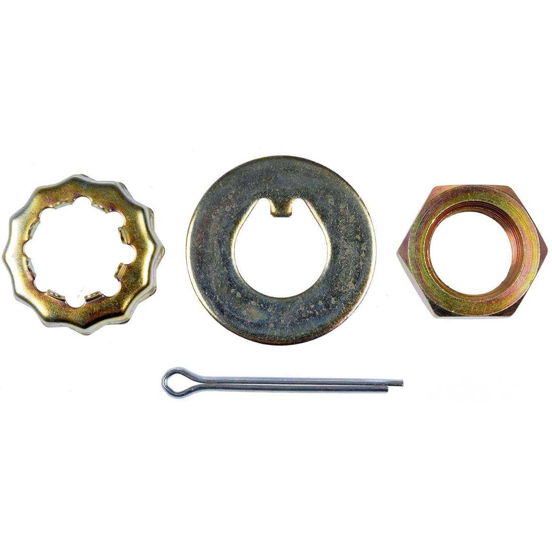 Front Spindle Lock Nut Kit for Ford E-100 Econoline Club Wagon 5.8L 1975 1976 1977 1978 1979 1980 1981 1982 1983 Replaces# 4026468200, 374536S, 1 Pack