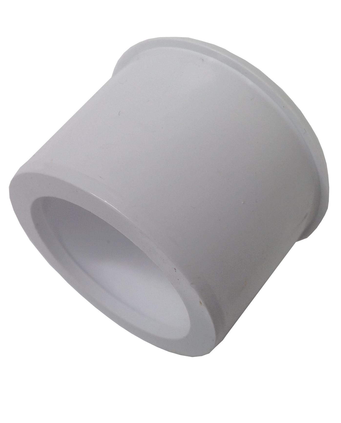 Solvent Weld White 50mm (56mm) x 40mm (43mm) Waste Pipe Fitting Reducer - Pack of 2