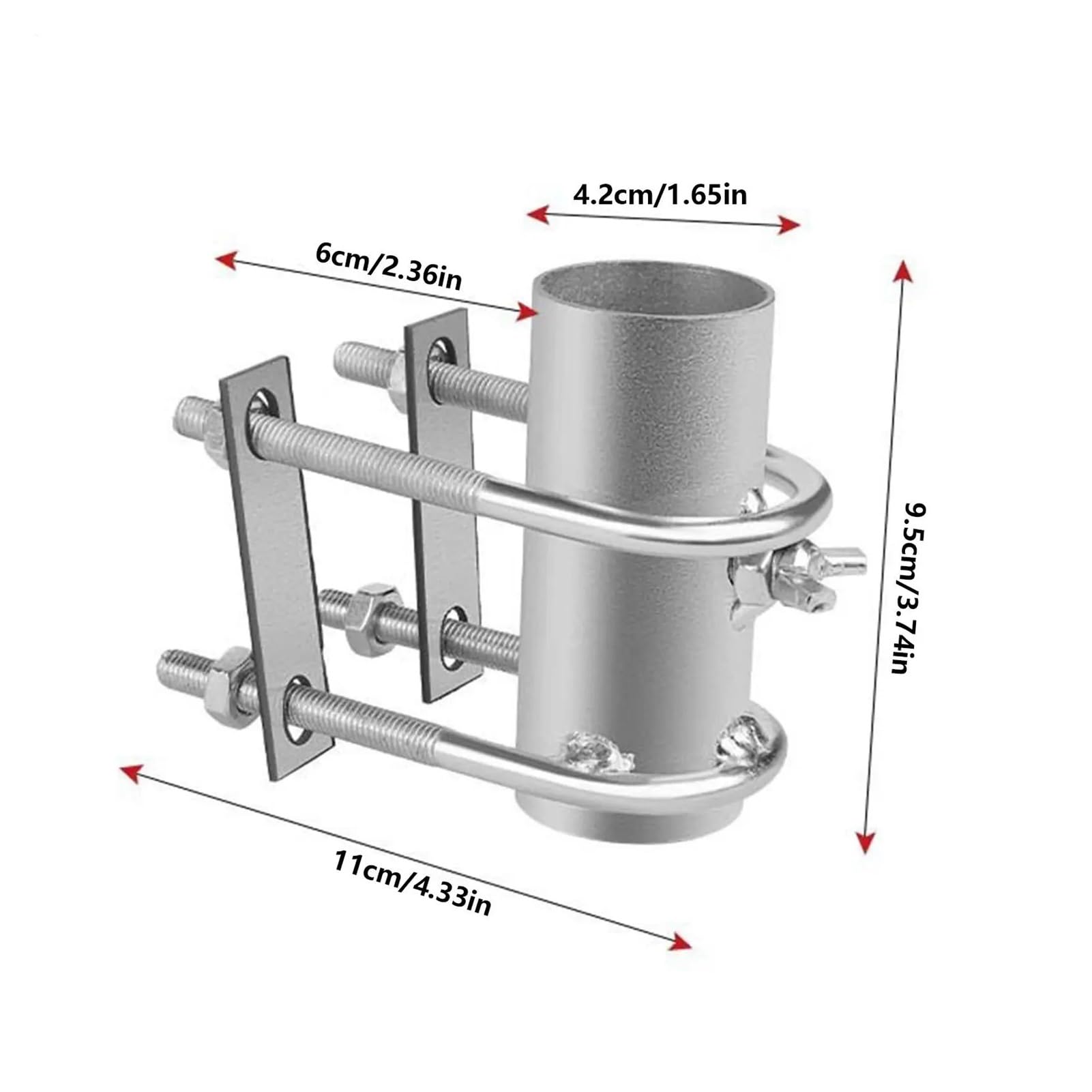 Portaombrelli for Balcone da Patio con Clip for ringhiera del Ponte Portaombrellone Regolabile Clip Supporto for Asta Base Staffa a