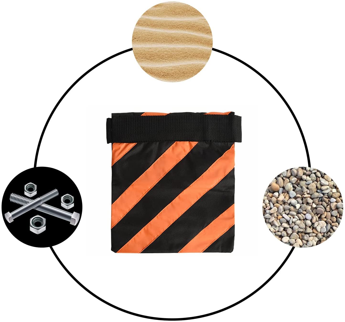 Borse Per Pesi D'Acqua Per Treppiedi Fotografici - Impermeabili E Pieghevoli Per Studio E Esterno - Foto 13