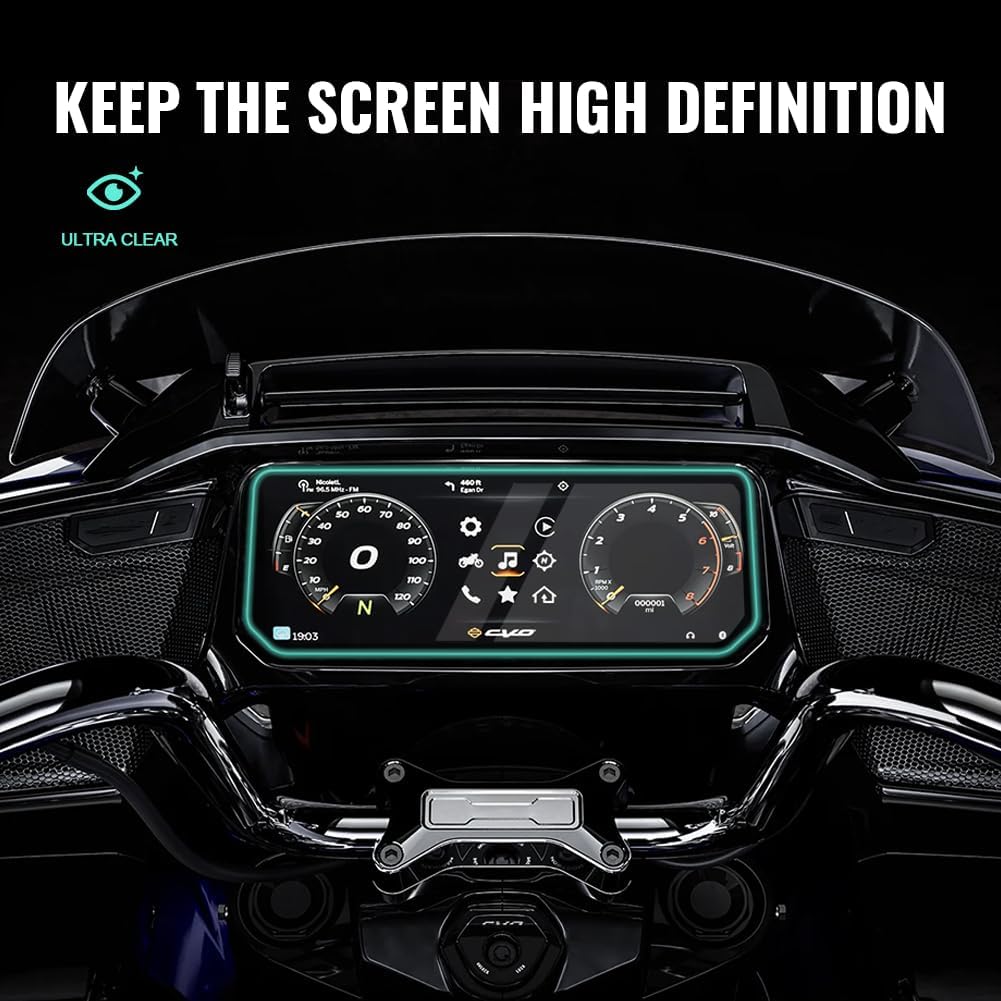 FSFY Screen Protector Foils Instrument Screen Protector TPU For Harley Road Glide/ST 2024 1 Set