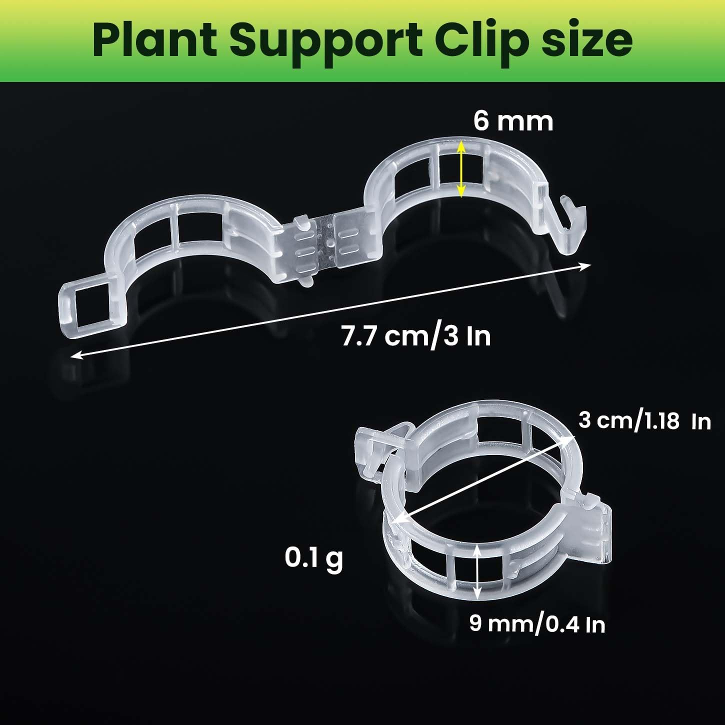 600pcs Plastic Plant Clips Reusable Garden Clips,Secured Plant Clips for Trellis&Vine Support Tomato Clips for Climbing Plants Enhance Upright Growth & Healthiness (600, CleanWhite)