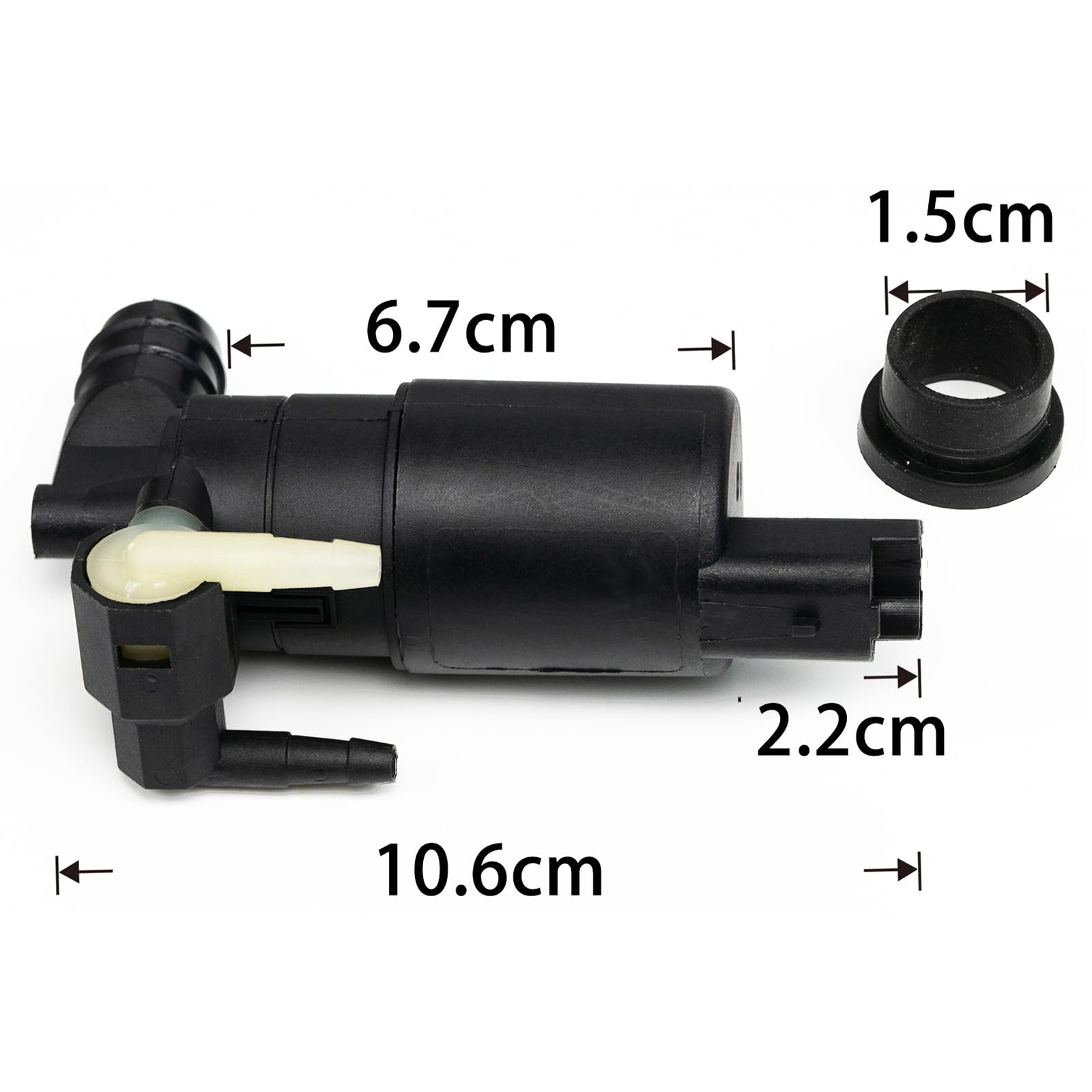 XUKEY Pompa Lavavetri per Auto 8200194414 7700428386 4410722 Pompa Lavavetri per Auto Compatibile con Peugeot 106 107 207 208 307 308 407 508 807 1007 3008 5008 Partner Tepee Combi