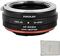 Vista 11 de PHOLSY Adaptador de montaje de lente Nikkor F a EF-M Compatible con lente Nikon F (AI) a Canon EF-M (EOS M) Cuerpo de cámara de montaje EOS M, M2