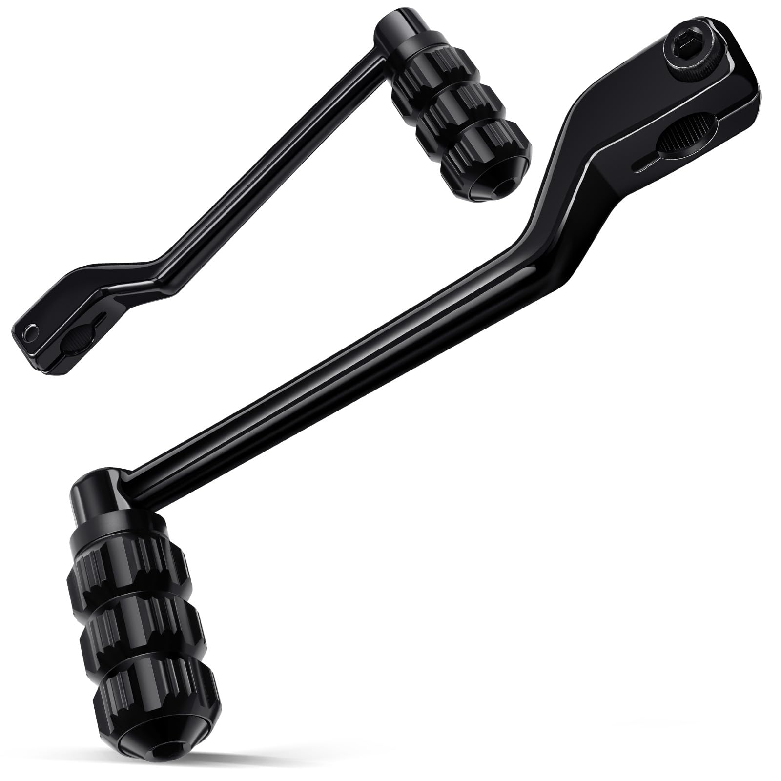 Benlari Heel Toe Shifter Pegs, 304 Stainless Steel Shifter Lever Pegs Fit for Harley Touring Street Glide Road Glide Road King Electra Glide 1988-2024, FL Softail 1986-2017, Trike 2008-2024, Black-image-15